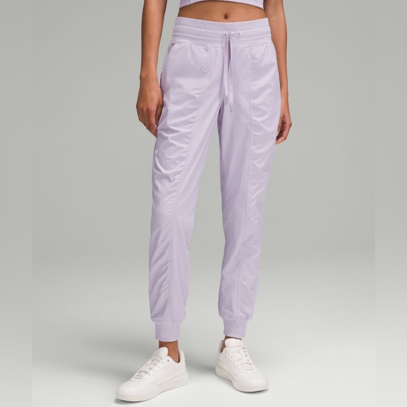lululemon athletica Pants - Lululemon Dance Studio Mid-Rise Jogger Full Length *Lined Lilac Ether Sz 8
